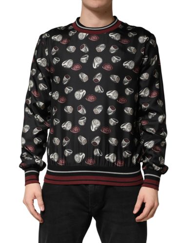 Ring Print CrewNeck Sweatshirt Men's Sweater (Pre-Owned) - Dolce & Gabbana - Modalova