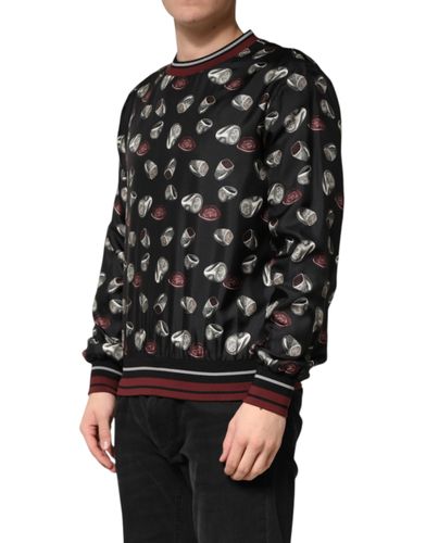 Ring Print CrewNeck Sweatshirt Men's Sweater (Pre-Owned) - Dolce & Gabbana - Modalova