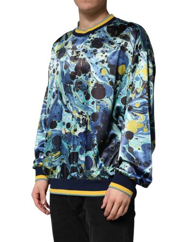 Marble Print Pullover Men's Sweater - Dolce & Gabbana - Modalova