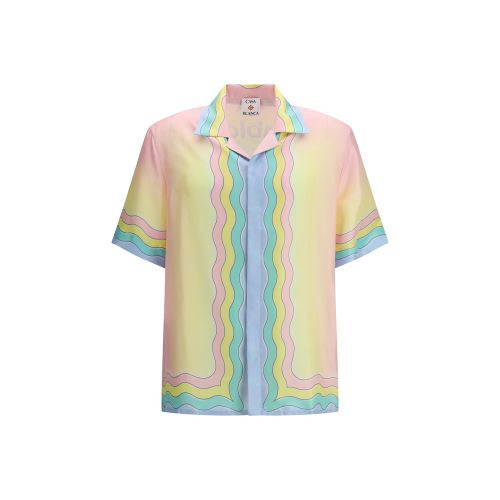 Silk Pattern Men's Shirt - Casablanca - Modalova