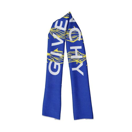 Givenchy Blue Silk Men's Scarf - Givenchy - Modalova