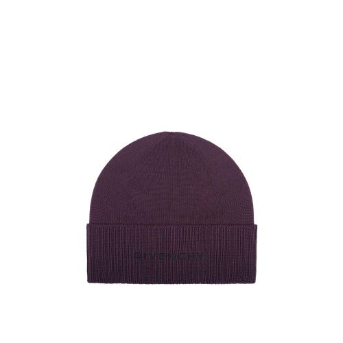 Givenchy Purple Wool Men's Beanie - Givenchy - Modalova