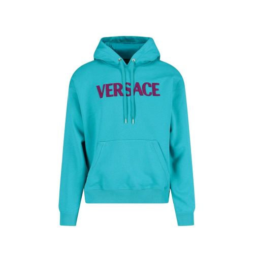 Cotton Men's Sweatshirt - Versace - Modalova