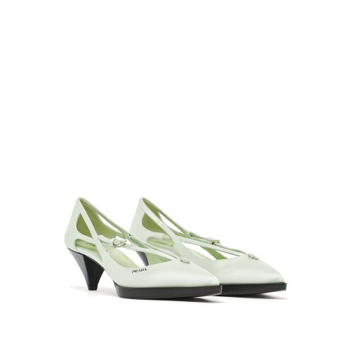 Silk Mid Heel Women's Pumps - Prada - Modalova