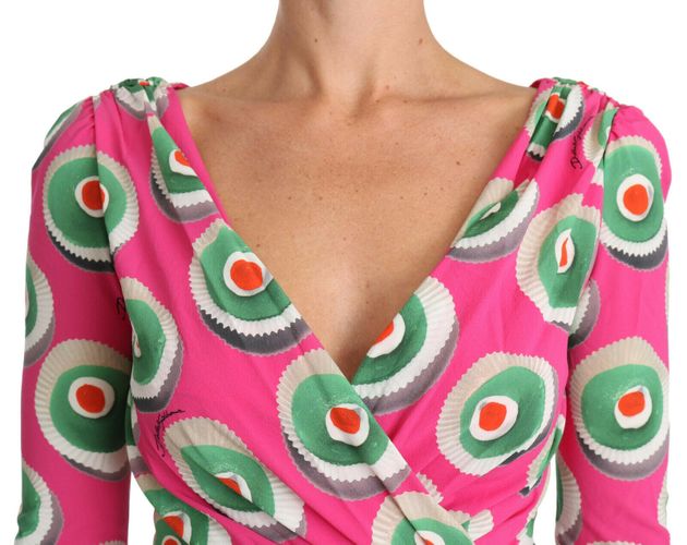 Silk Cup Cake Sheath Stretch Women's Dress - Dolce & Gabbana - Modalova