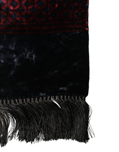 Black Red Rayon Geometric Pattern Fringe 140cm X 16cm Men's Scarf - Dolce & Gabbana - Modalova