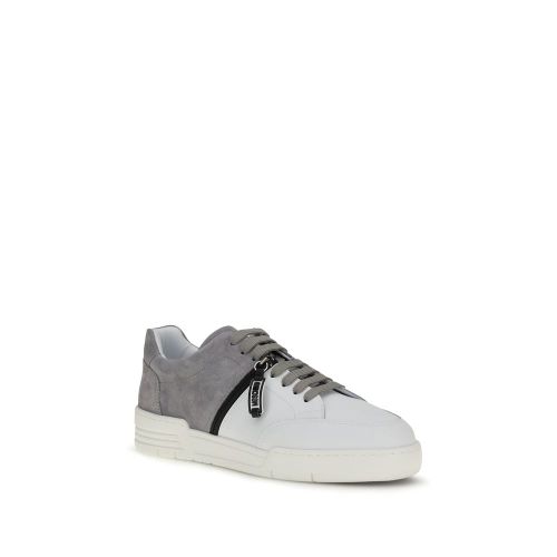 Calf Leather Bos Taurus Low Top Men's Sneakers - Moschino - Modalova