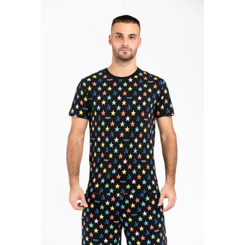 Moschino Black Cotton Men's T-Shirt - Moschino - Modalova