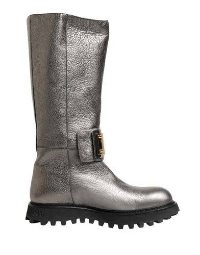 Metallic Leather Mid Calf Boots Men's Shoes - Dolce & Gabbana - Modalova
