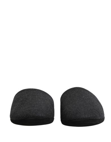 Anthracite Wool Cashmere Quilted Slippers Men's Shoes - Dolce & Gabbana - Modalova