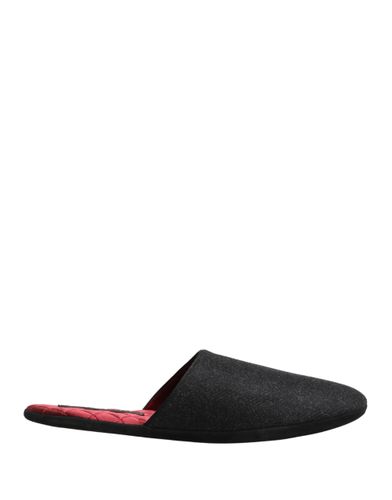 Anthracite Wool Cashmere Quilted Slippers Men's Shoes - Dolce & Gabbana - Modalova