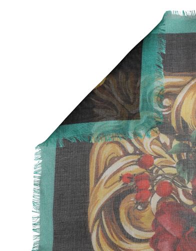 Floral Cashmere Square Stole Women's Scarf (Pre-Owned) - Dolce & Gabbana - Modalova