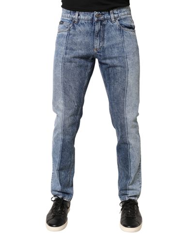 Two Tone Cotton Regular Men Denim Men's Jeans - Dolce & Gabbana - Modalova