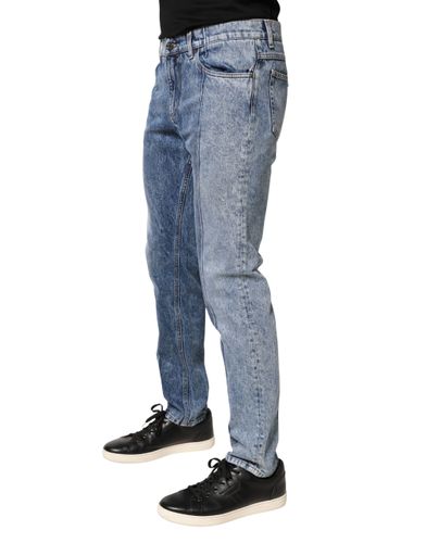 Two Tone Cotton Regular Men Denim Men's Jeans - Dolce & Gabbana - Modalova
