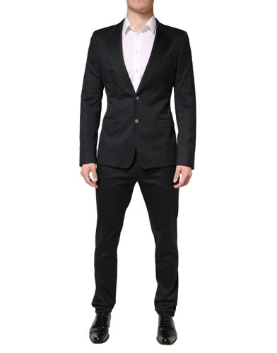 Cotton Single Breasted 2 Piece Men's Suit - Dolce & Gabbana - Modalova