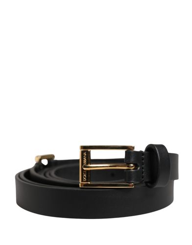 Men Leather Classic Metal Buckle Men's Belt - Dolce & Gabbana - Modalova