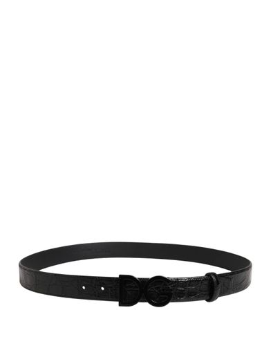 Men Exotic Leather Logo Buckle Men's Belt - Dolce & Gabbana - Modalova
