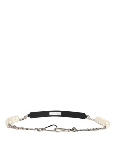 Black Leather Silver Chain Bag Accessory Shoulder Women's Strap - Dolce & Gabbana - Modalova