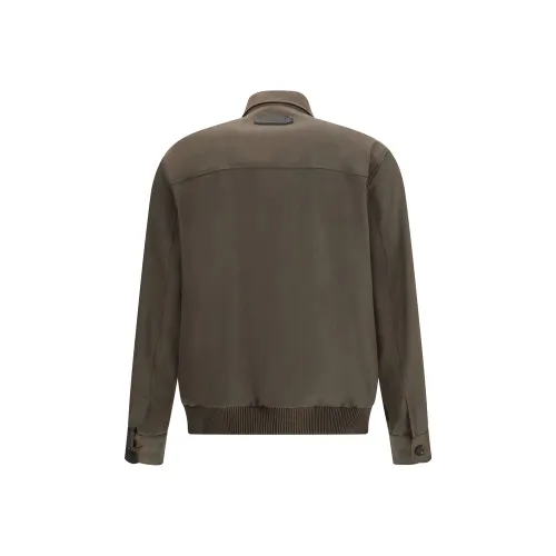 Brioni Bicolor Wool Men's Coat - Brioni - Modalova