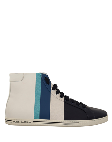 Leather Mid Top Sneakers Men's Shoes - Dolce & Gabbana - Modalova
