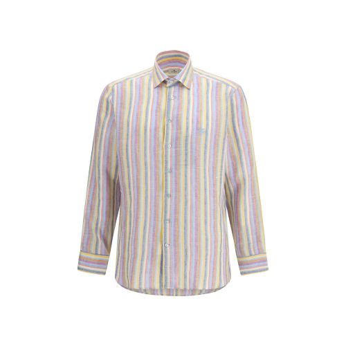 Linen Pattern Men's Shirt - Etro - Modalova