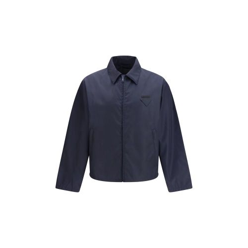 Prada Blue Nylon Shell Men's Jacket - Prada - Modalova