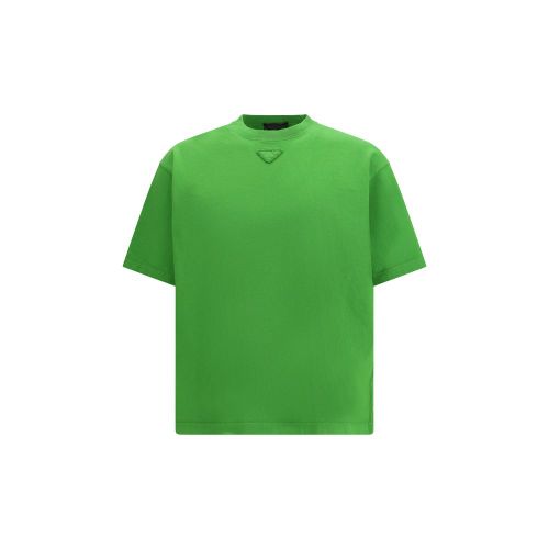 Prada Bicolor Cotton Men's T-Shirt - Prada - Modalova