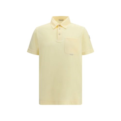 Cotton Polo Men's Shirt - Moncler - Modalova