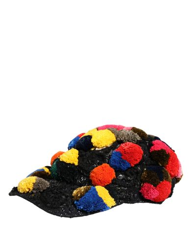 Pom Poms Sequin Embellishment Women's Hat - Dolce & Gabbana - Modalova
