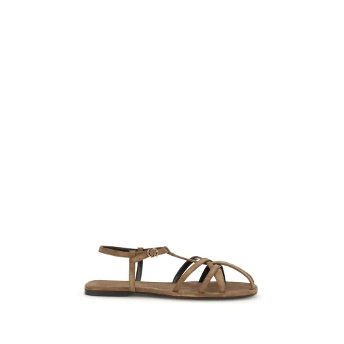 Calf Leather Bos Taurus Flat Women's Sandals - Herbert Levine - Modalova