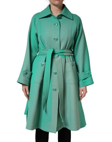 Buttoned Down Belt Trench Coat Women's Jacket (Pre-Owned) - Dolce & Gabbana - Modalova