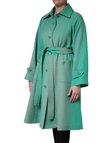 Buttoned Down Belt Trench Coat Women's Jacket (Pre-Owned) - Dolce & Gabbana - Modalova