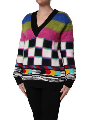 Stripes V-neck Pullover Women's Sweater - Dolce & Gabbana - Modalova