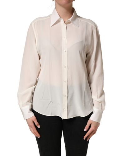 Collared Long Sleeves Blouse Women's Top - Dolce & Gabbana - Modalova