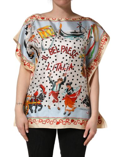 Italy Scenes Graphic Silk Women's Top (Pre-Owned) - Dolce & Gabbana - Modalova