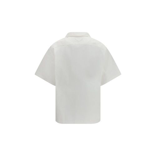 Cotton Pattern Men's Shirt - Prada - Modalova