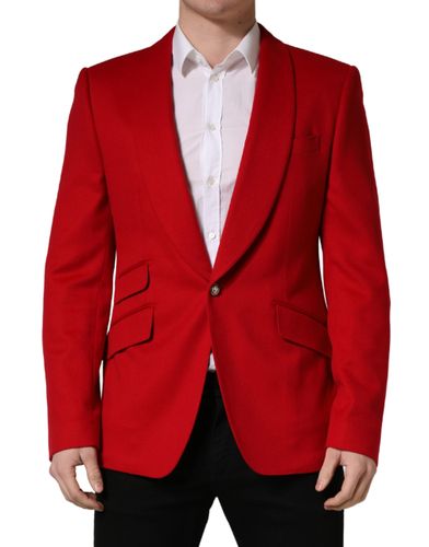 Cashmere Single Breasted Jacket Men's Blazer - Dolce & Gabbana - Modalova