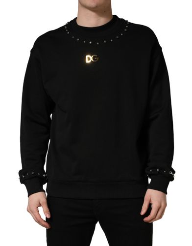 Embellished Cotton Sweatshirt Men's Sweater (Pre-Owned) - Dolce & Gabbana - Modalova