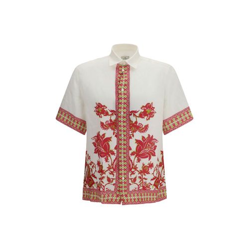 Linen Pattern Men's Shirt - Etro - Modalova