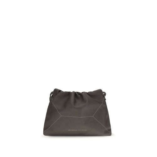 Calf Leather Bos Taurus Shoulder Women's Bag - Brunello Cucinelli - Modalova