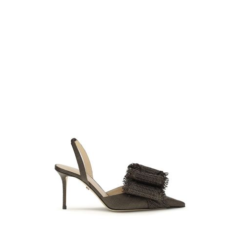 Raffia Platform Women's Pumps - MACH & MACH - Modalova