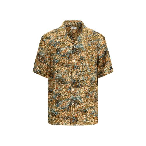 Viscose Pattern Men's Shirt - Saint Laurent - Modalova
