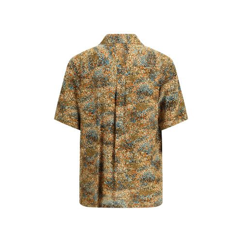Viscose Pattern Men's Shirt - Saint Laurent - Modalova