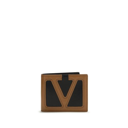 Calf Leather Bos Taurus Men's Wallet - Valentino Garavani - Modalova