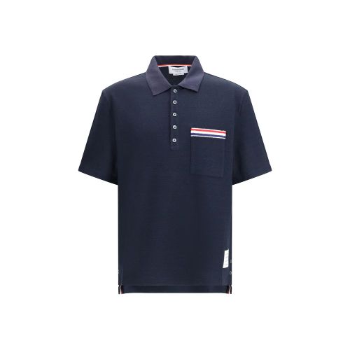 Cotton Polo Men's Shirt - Thom Browne - Modalova