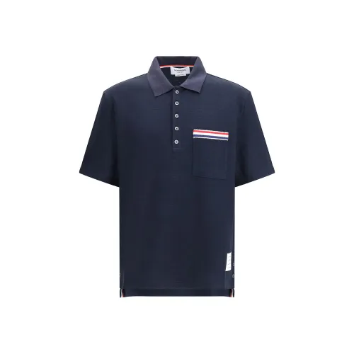Cotton Polo Men's Shirt - Thom Browne - Modalova