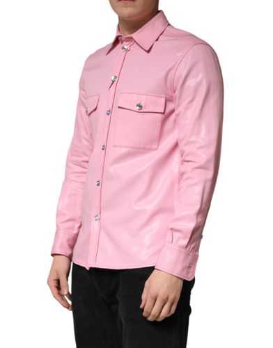 Cotton Collared Men Button Down Men's Shirt - Dolce & Gabbana - Modalova