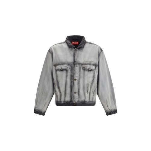 Cotton Denim Men's Jacket - Diesel - Modalova
