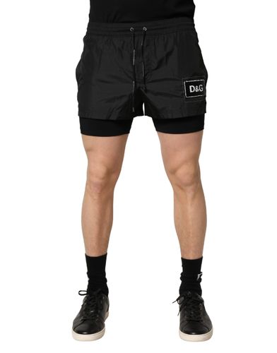 Polyester Drawstring Men Shorts Men's Swimwear - Dolce & Gabbana - Modalova