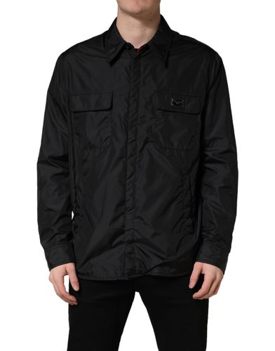 Logo Plaque Long Sleeves Shirt Men's Jacket (Pre-Owned) - Dolce & Gabbana - Modalova